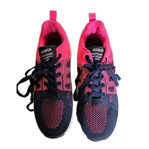Fashion Professional Skateboard Shoes Women Size Pink Navy Athletic Sneakers 8.5